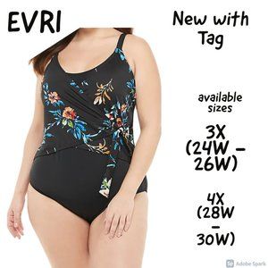 π$25ifbundle2 NWT EVRI floral wrap one piece